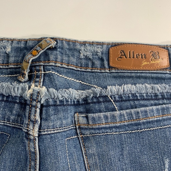 Allen B. By Allen Schwartz | Blue Stud Rhinestone Size 10 Straight Wide Leg - Picture 11 of 11